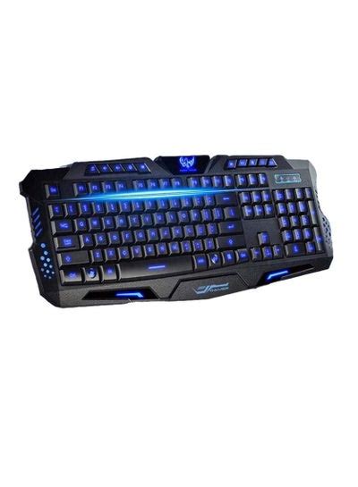 Led Illuminated Usb Wired Blue Backlit Backlight Multimedia Gaming Uk