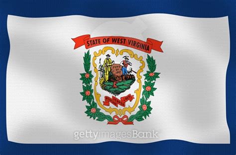 Waving State Flag of West Virginia Series 이미지 484163612 게티이미지뱅크