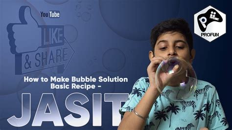 How To Make Bubble Solution Basic Recipe Youtube