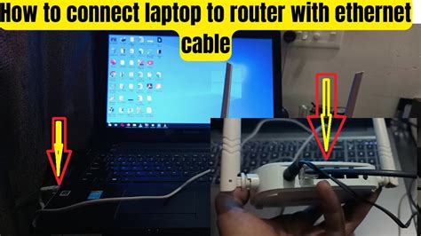 How To Connect Laptop To Router With Ethernet Cable Youtube