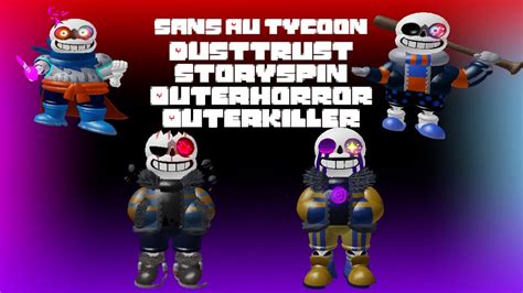 DustTrust StorySpin OuterKiller And OuterHorror Sans Showcase Sans