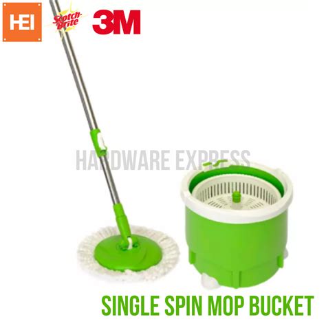 3M Scotch Brite Single Spin Mop Bucket GREEN Lazada PH