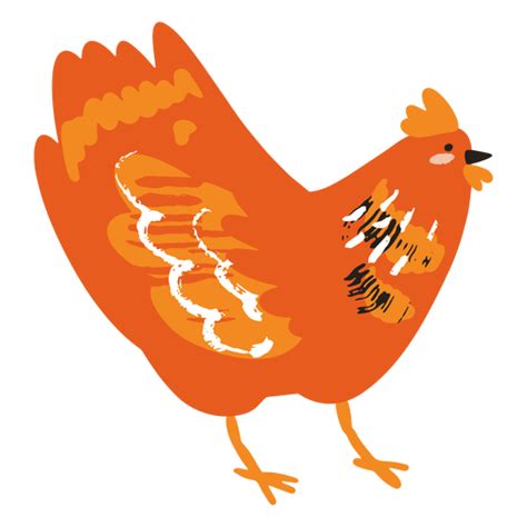 Diseño Png Y Svg De Plano De Pollo Inclinado Para Camisetas