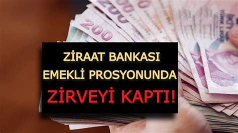 Ziraat Bankas Emekli Promosyonunda Zirveye Oturdu Aral K Ay G Ncel