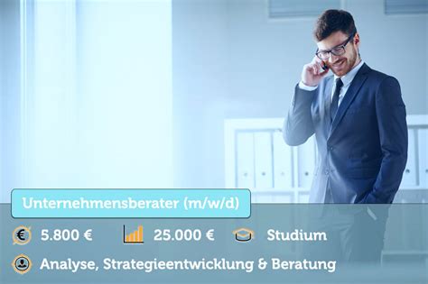 Unternehmensberater Aufgaben Gehalt Studium Bewerbung