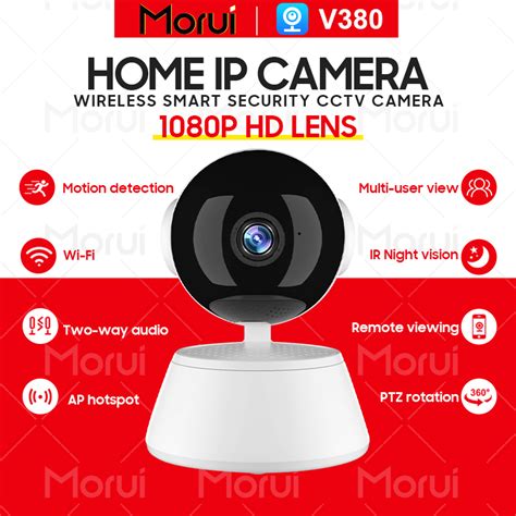 Morui V380 Q6 PRO 1080P Smart Security IP Cam 360 Degree 3D Panoramic