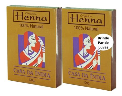 Henna Indiana Natural Casa Da Ndia G Cabelo Brind