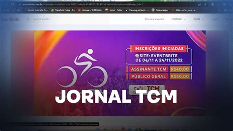 Jornal Tcm Ltimos Dias Para Se Inscrever No Passeio Cicl Stico Da