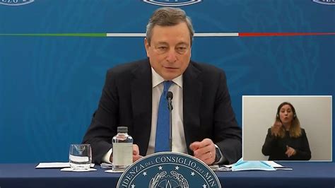 Mario Draghi In Conferenza Riaperture Gi Dal Aprile Priorit Scuola