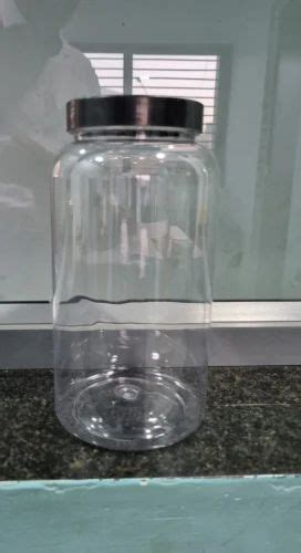 Transparent 1800 Ml Round PET Jar At 20 Piece In Ahmedabad ID