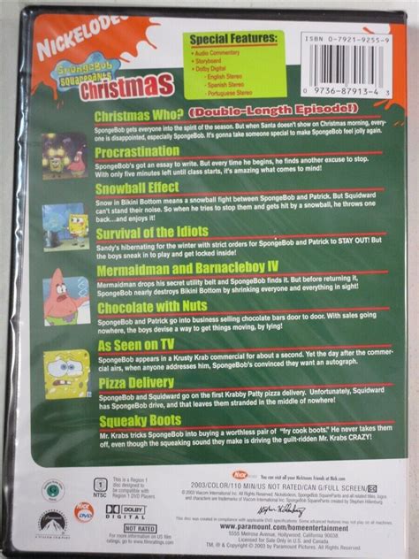 Dvd Wholesale Lot Of 30 Spongebob Squarepants Christmas 8 Merry Episode Double 97368791343 Ebay