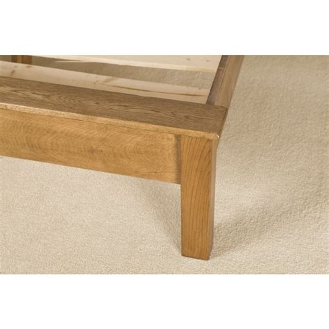 Savoy Rustic Solid Oak Low Foot End Super King Bed Made With Oak