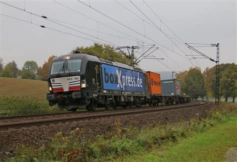 Mit Containerzug In Fahrtrichtung S Den Bahnbilder De