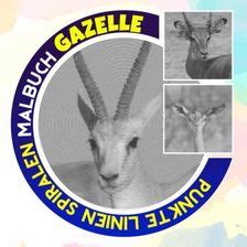 Gazelle Punkte Linien Spiralen Malbuch Sammlung Von 30 Malvorlagen Im