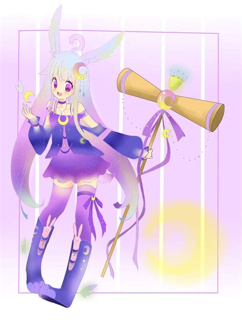 Moon Rabbit Adoptable Open By Kawaiiwataisuki On Deviantart