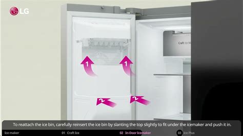 Lg Refrigerator How To Use The Ice Maker Lg Youtube