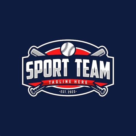 Premium Vector Modern Professional Baseball Template Logo Design For