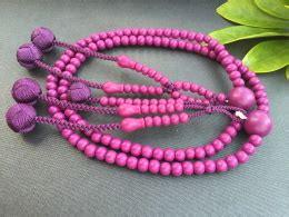 Soka Gakkai Sgi Juzu Prayer Beads Nichiren Purple Wood Rosary Chanting