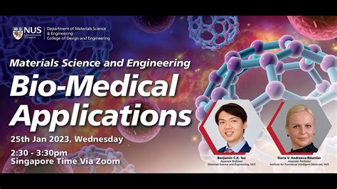 2023 Msenus Talk Series Materials Science In Bio Medical Applications