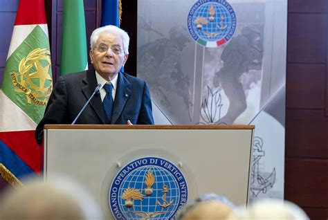 Intervento Del Presidente Mattarella Alla Sede Del Comando Operativo Di