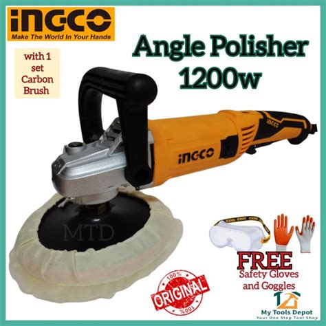 Ingco Angle Polisher Ap P W Free Gloves And Goggles