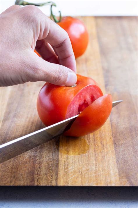 How To Dice A Tomato No Mess Method Evolving Table