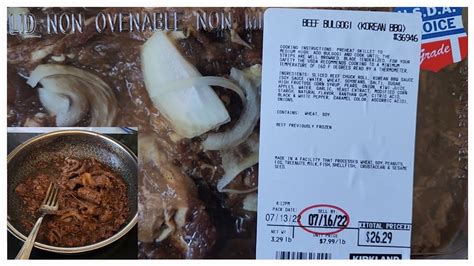 Costco Sale Item Review Beef Bulhogi Korean Bbq Cooking Taste Test