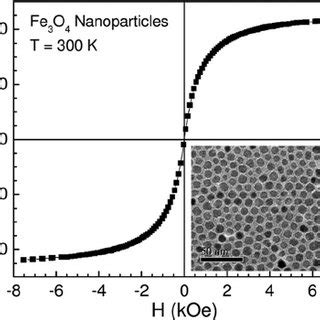 Magnetic Hysteresis Loop Of Nm Fe O Nanoparticles Taken At