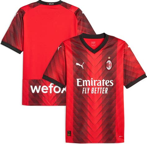 Puma AC Mailand Home Jersey 2023 24 Se Priser Nu