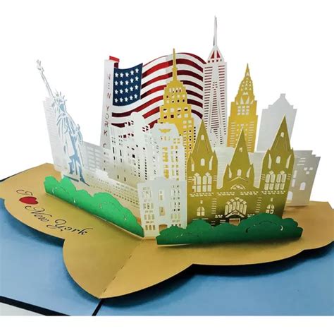 I Love New York City Wow 3d Pop Up Tarjeta De Felicitaci Envío gratis