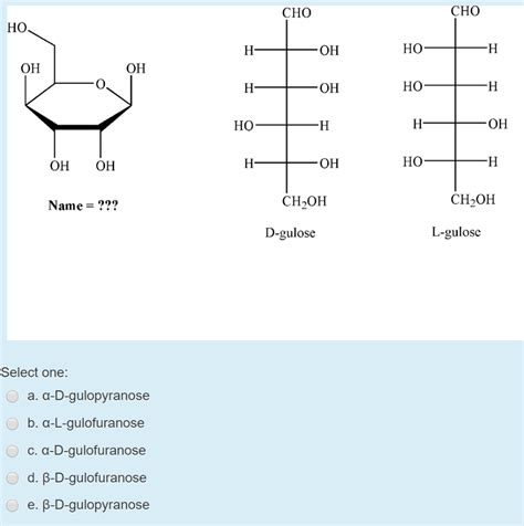 Solved Which of the following is the correct name for this | Chegg.com