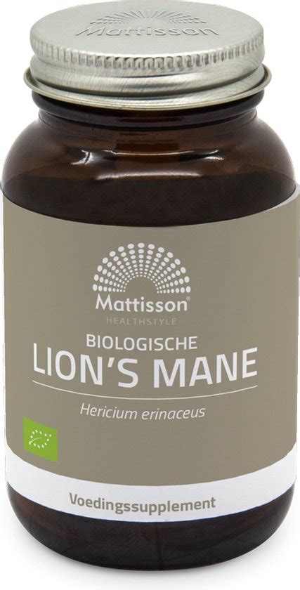 Mattisson Biologische Lion S Mane 400mg Lions Mane Capsules