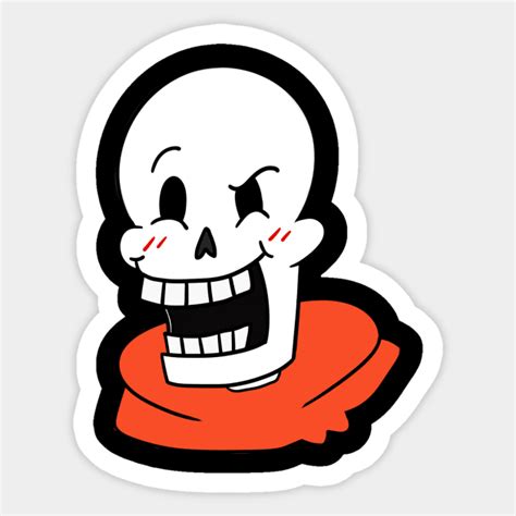 Papyrus UNDERTALE Undertale Sticker TeePublic