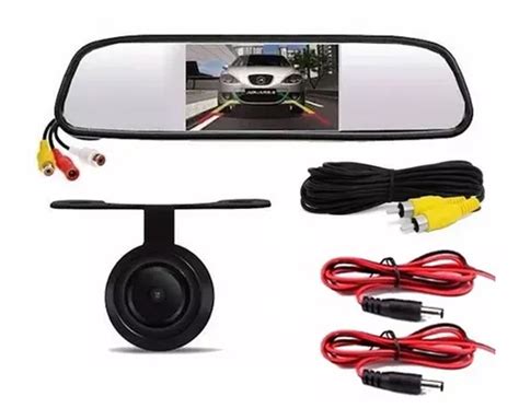 Kit Espelho Retrovisor Monitor Lcd Camera De R Hd Frete Gr Tis