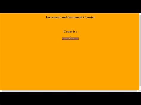 How To Make Increment And Decrement Using Html And Css Counter On