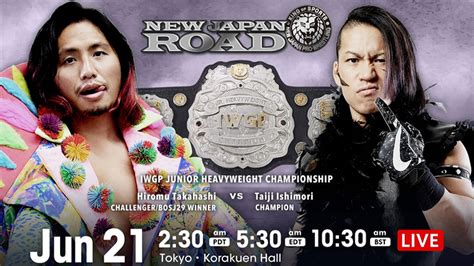 Carte Du Jour De Njpw New Japan Road Catch Newz