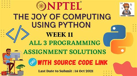 The Joy Of Computing Using Python Week 11 All Programming Assignments