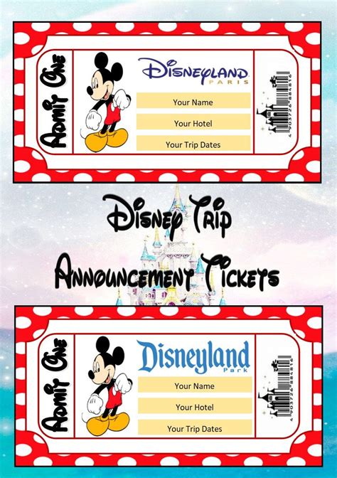 Disneyland Paris Ticket Template Free Nisma Info