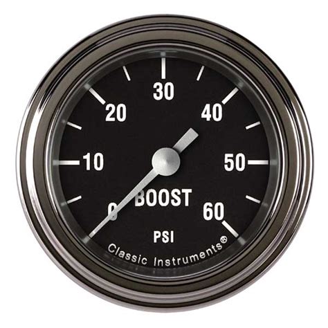 HR143SLF Classic Instruments Hot Rod Boost Gauge 60PSI HR143SLF