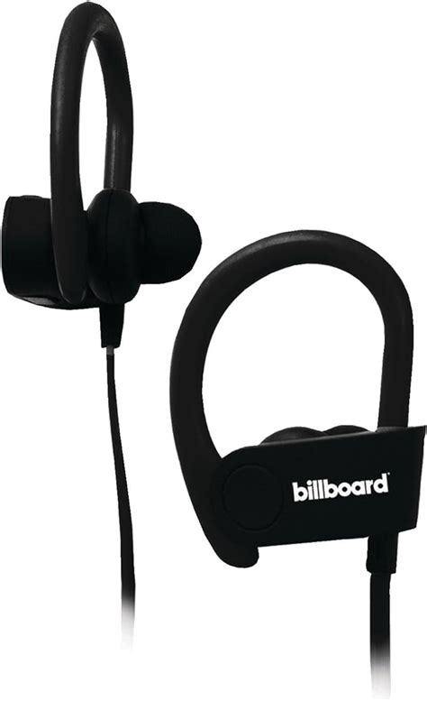 Billboard Bluetooth Wireless Hook Over Earbuds With Tangle Free Flat Cord Controls