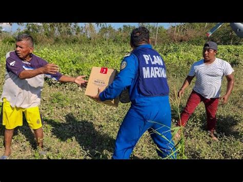 Semar traslada en helicópteros insumos para comunidades aledañas a