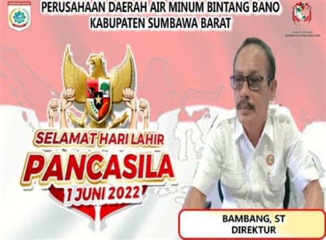 Iklan Selamat Hari Lahir Pancasila Dari Perumda Bintang Bano