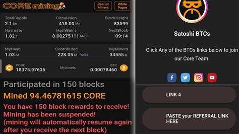 Blocks Core Satoshi Btcs Join My Referral Tree Free