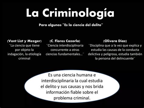 Criminologia Como Ciencia Ppt