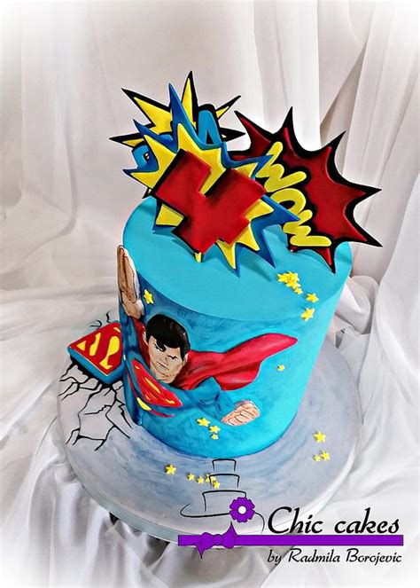 Superman Cake Cake By Radmila Cakesdecor