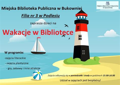 Miejska Biblioteka Publiczna W Bukownie Wakacje W Bibliotece