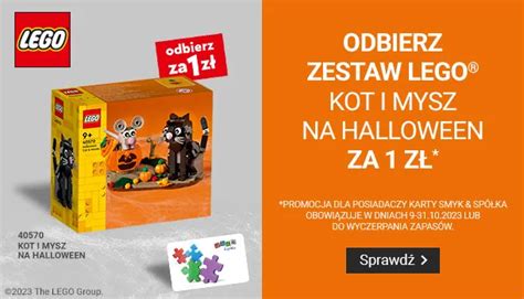 Kot i mysz na Halloween jako gratis w SMYKu FanKlocków pl