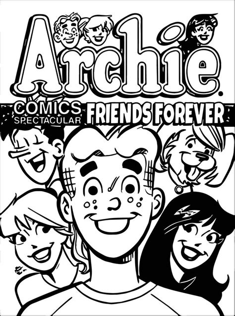 Cool Archie Comics Spectacular Friends Forever Coloring Page Archie