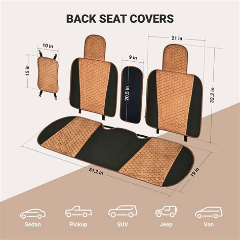 Front And Back Seat Car Seat Covers Set