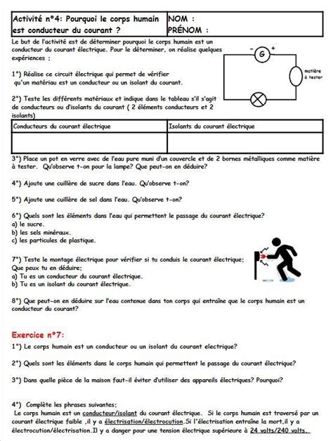 Bonjour Je Suis En Me Je Dois Faire Cette Fiche D Exercices Pour